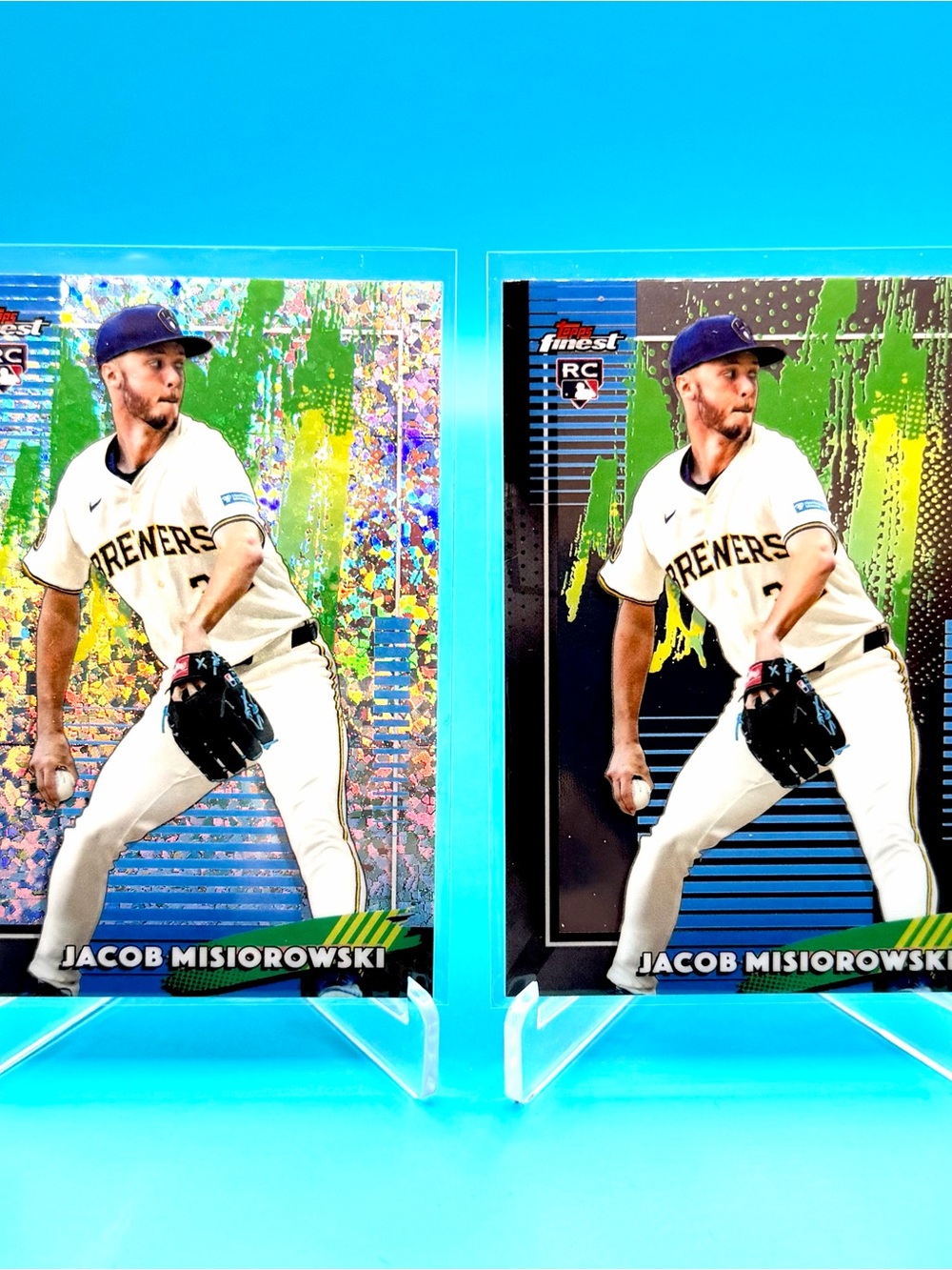 🔥JACOB MISIOROWSKI ROOKIE LOT! Mini Diamond Rookie Refractor + Common Rookie!